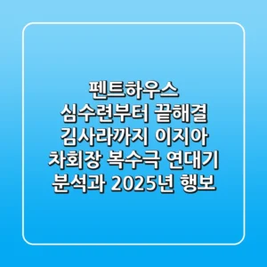 "펜트하우스 심수련부터 끝해결 김사라까지", 이지아 '차회장' 복수극 연대기 분석과 2025년 행보